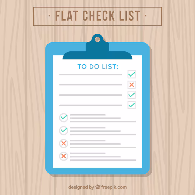 Checklist du lịch quietcation trên bàn gỗ mộc mạc với tách trà và cuốn sổ tay viết tay