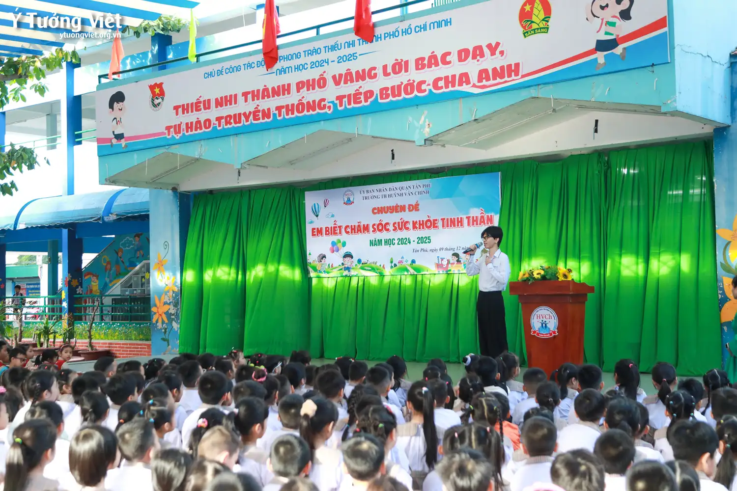 Dự án Tâm lý học đường 2024–2025 chuyên đề chăm sóc sức khỏe tinh thần học sinh tiểu học tại trường TH Huỳnh Văn Chính