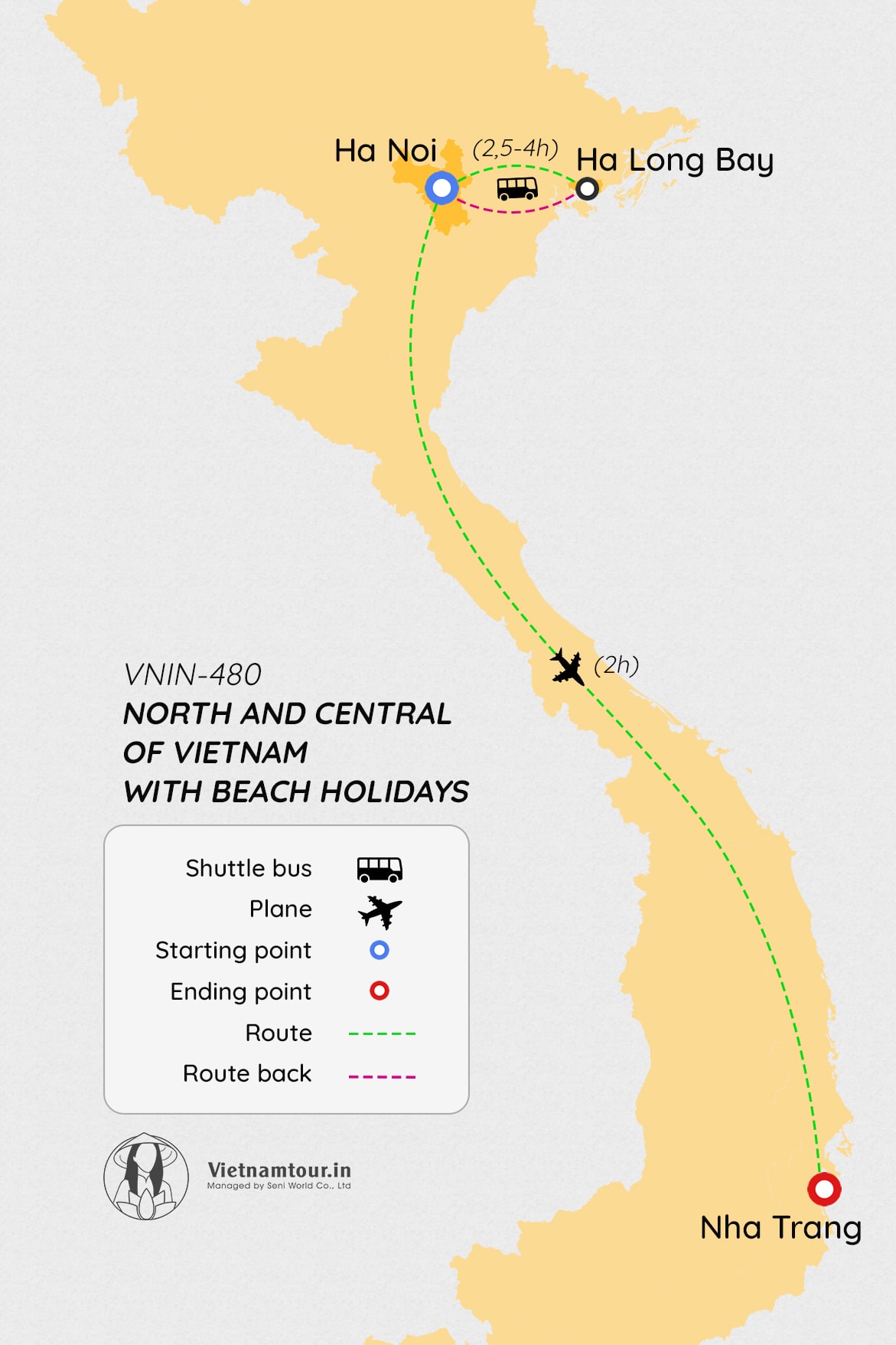 Bản đồ tổng quan các điểm đến wellness và spa nổi bật trải dài ba miền Việt Nam