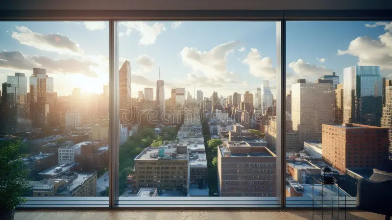 Ban công hướng ánh sáng tự nhiên với rèm vải mỏng, tối ưu hóa sáng và thông gió