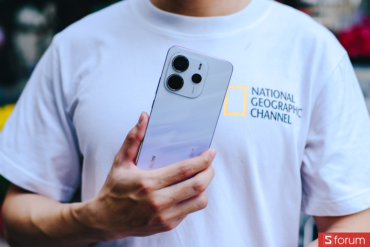 Chi tiết cụm camera sau Redmi Note 14 — 108MP + 2MP + 2MP