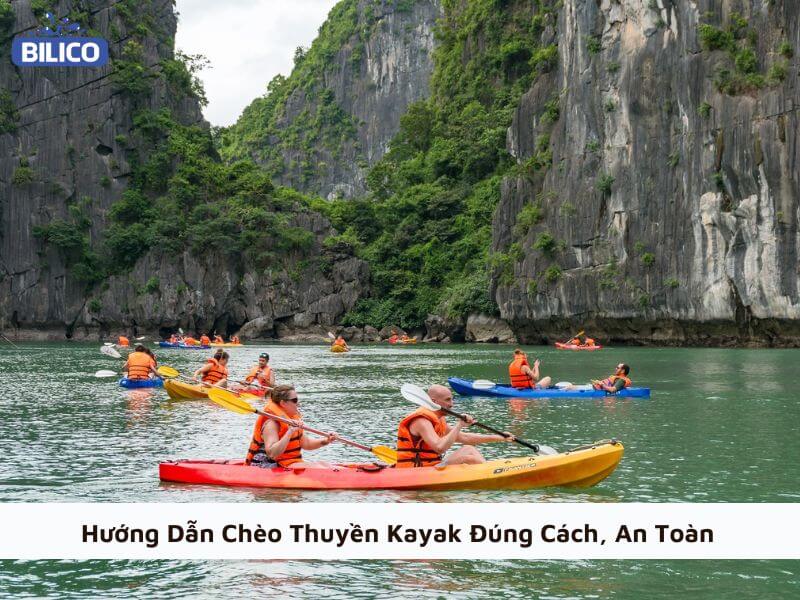 Chèo kayak khám phá vịnh Hạ Long – hoạt động ngoài trời kết hợp leo núi đá vôi