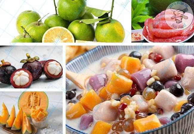 Món tráng miệng trong tiệc cưới miền Bắc: hoa quả, chè, bánh ngọt