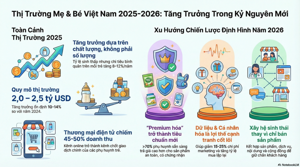 Xu hướng premiumization – phụ huynh Việt Gen Z sẵn sàng chi cao cho sản phẩm chất lượng cho con