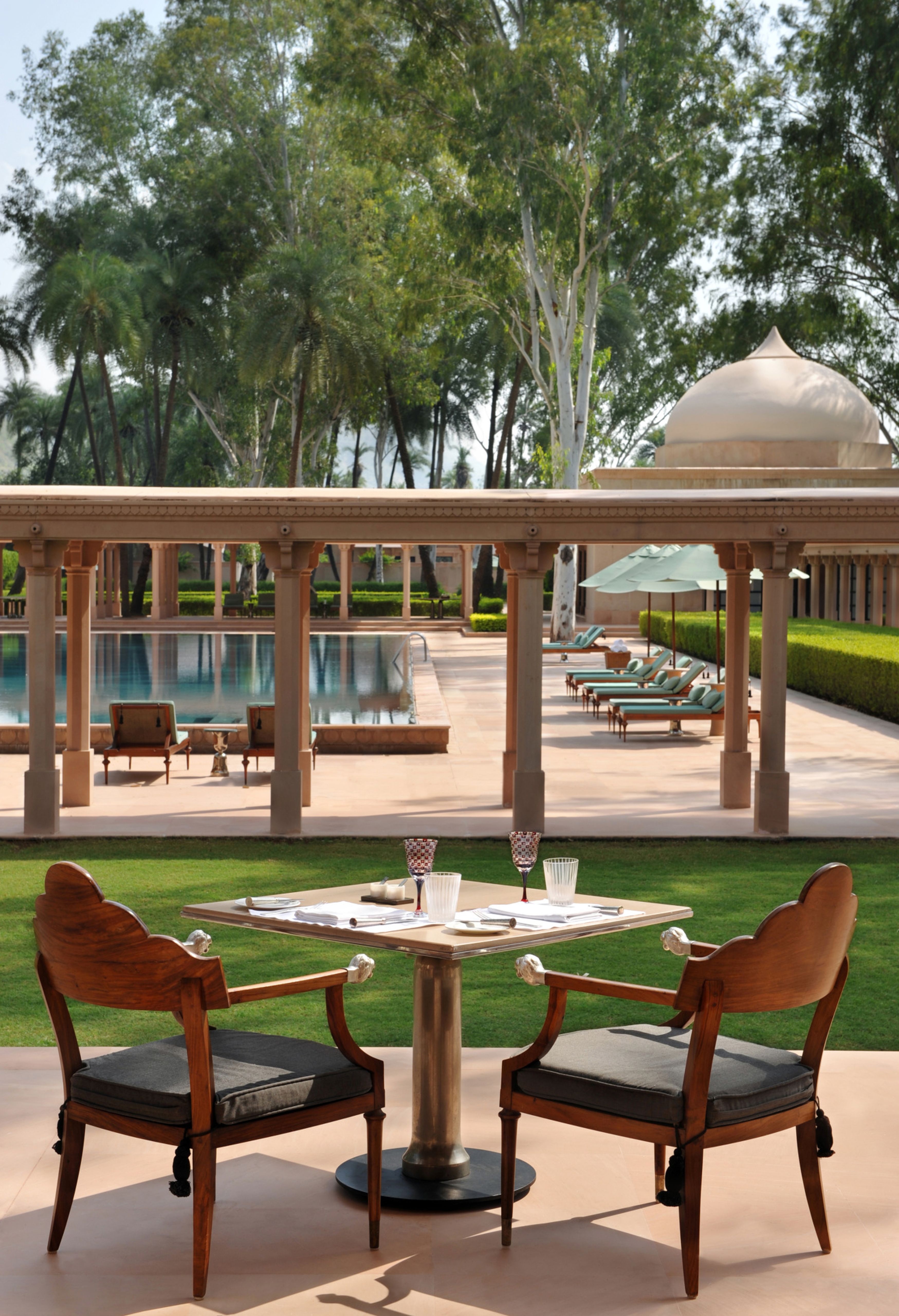 Aman resort luxury tented pavilion in Rajasthan India wilderness